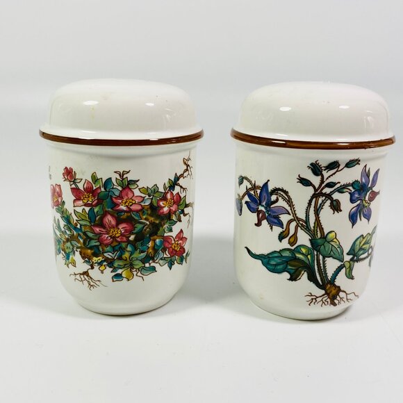 Villeroy & Boch Botanica Salt and Pepper Shaker Set with Stoppers-Vintage - Picture 1 of 6